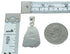 Southwestern Sterling Silver And Lapis Flower Pendant YX67366